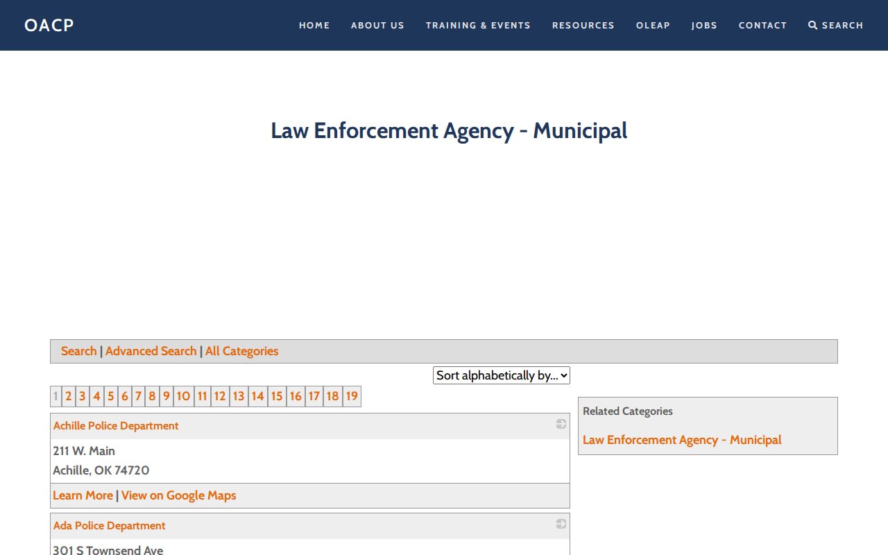 Fairland Police Department Ottawa County municipal records contact listing